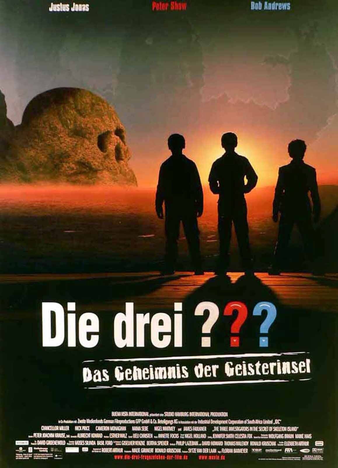 DREI FRAGEZEICHEN UND DAS GEHEIMNIS DER GEISTERINSEL, DIE